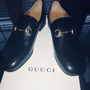 GUCCI Leather Loafer Shoes